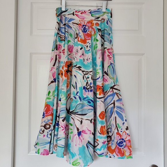 H&M Watercolor Floral Maxi Skirt - Picture 7 of 11
